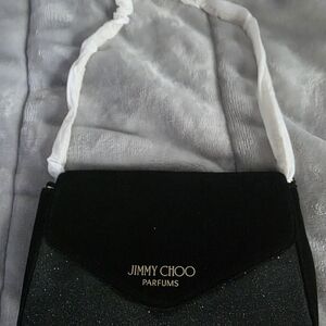 Jimmy Choo Black and Gold Shoulder Bag